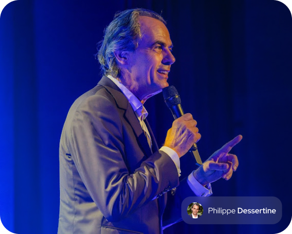 Conférence avec Philippe Dessertine grâce à Premium Communication